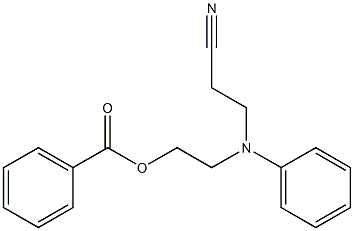 3-((2-(Benzoyloxy)ethyl)phenylamino)propiononitrile Structure
