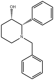 (2S,3S)-1-N-BENZYL-3-HYDROXY-2-PHENYLPIPERIDINE
 Struktur