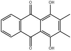 1,4-DIHYDROXY-2,3-DIMETHYLANTHRAQUINONE Structure