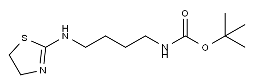 Carbamic  acid,  [4-[(4,5-dihydro-2-thiazolyl)amino]butyl]-,  1,1-dimethylethyl  ester  (9CI) Struktur