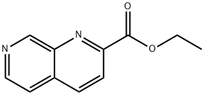 1,7-萘啶-2-甲酸乙酯 结构式