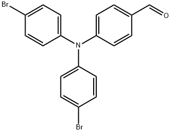 4-[N,N-ビス(4-ブロモフェニル)アミノ]ベンズアルデヒド 化学構造式