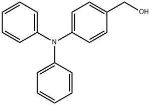 4-(ジフェニルアミノ)ベンジルアルコール 化学構造式