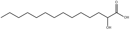 2-ヒドロキシミリスチン酸 化学構造式