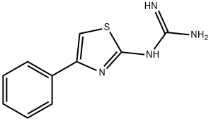 Guanidine, (4-phenyl-2-thiazolyl)- 结构式