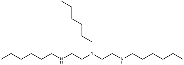 N N' N''-TRIHEXYLDIETHYLENETRIAMINE 化学構造式
