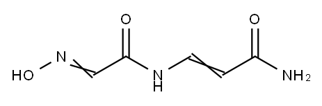 3-[[(ヒドロキシイミノ)アセチル]アミノ]プロペンアミド 化学構造式