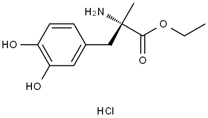 Ethyl methyldopate hydrochloride Structure