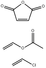 含有氯乙烯和乙酸乙烯酯的2-丁烯二酸-(Z)-的聚合物 结构式