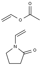 乙烯基吡咯烷酮-乙酸乙烯酯共聚物, 25086-89-9, 结构式