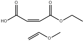 （ビニルメチルエーテル／マレイン酸エチル）コポリマー 化学構造式