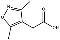 (3,5-ジメチルイソキサゾール-4-イル)酢酸 化学構造式