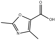 2,4-ジメチル-1,3-オキサゾール-5-カルボン酸 化学構造式