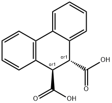 (9S,10S)-9,10-dihydrophenanthrene-9,10-dicarboxylic acid 结构式