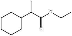 エチル＝2-シクロヘキシルプロパノアート 化学構造式