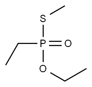 Ethylphosphonothioic acid O-ethyl S-methyl ester 结构式