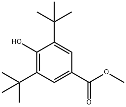 2,6-ジ(tert-ブチル)-4-(メトキシカルボニル)フェノール 化学構造式