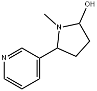 1-METHYL-5-(3-PYRIDYL)-2-PYRROLIDINOL Struktur
