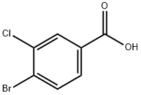 4-溴-3-氯苯甲酸,25118-59-6,结构式
