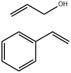 ポリ(スチレン-CO-アリルアルコール) 化学構造式