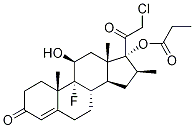 丙酸氯倍他索杂质 结构式