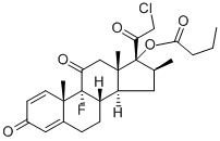 クロベタゾン酪酸エステル 化学構造式