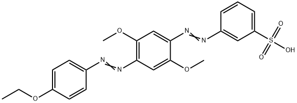 3-[[4-[(p-ethoxyphenyl)azo]-2,5-dimethoxyphenyl]azo]benzenesulphonic acid 结构式