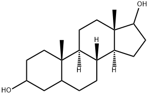 アンドロスタン-3,17-ジオール 化学構造式