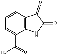 2,3-二氧吲哚林-7-羧酸,25128-35-2,结构式