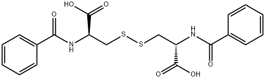 N,N'-ジベンゾイル-L-シスチン 化学構造式