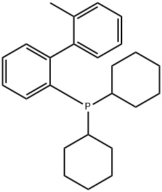 2-(Dicyclohexylphosphino)-2'-methylbiphenyl Struktur