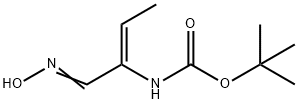 Carbamic acid, [(1Z)-1-[(hydroxyimino)methyl]-1-propenyl]-, 1,1-dimethylethyl Struktur