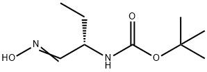 Carbamic acid, [(1S)-1-[(hydroxyimino)methyl]propyl]-, 1,1-dimethylethyl ester Struktur