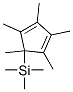 トリメチルシリルシクロペンタジエン (異性体混合物) 化学構造式