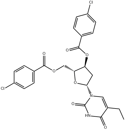 25137-84-2 3',5'-二-O-(4-氯苯甲酰基)-2'-脱氧-5-乙基尿苷