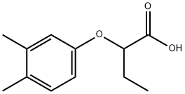 2-(3,4-二甲基-苯氧基)-丁酸 结构式