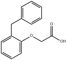 2-(2-苄基苯氧基)乙酸 结构式
