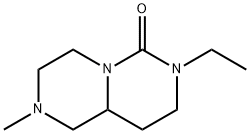 3-エチル-8-メチル-1,3,8-トリアザビシクロ[4.4.0]デカン-2-オン 化学構造式