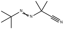 2-[(1,1-dimethylethyl)azo]-2-methylpropiononitrile, 25149-46-6, 结构式