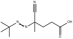 4-Cyano-4-[(1,1-dimethylethyl)azo]pentanoic acid Struktur