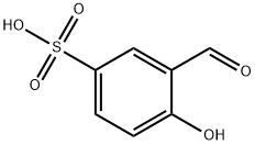 Benzenesulfonic acid, 3-formyl-4-hydroxy- 化学構造式