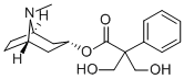 α,α-Bis(hydroxymethyl)benzeneacetic acid (1R,5S)-8-methyl-8-azabicyclo[3.2.1]oct-3α-yl ester 结构式