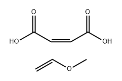 メチルビニルエーテル/マレイン酸共重合体 化学構造式