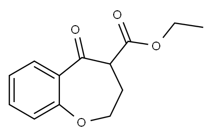 4-Ethoxycarbonyl-3,4-dihydro-2H-benzo[b]oxepin-5-one Structure