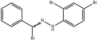 1-(2,4-ジブロモフェニル)-2-(ブロモフェニルメチレン)ヒドラジン 化学構造式