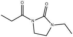 2-Imidazolidinone,  1-ethyl-3-(1-oxopropyl)- 结构式
