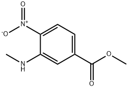 3-(甲基氨基)-4-硝基苯羧酸甲酯, 251643-13-7, 结构式