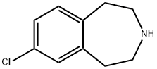 7-CHLORO-2,3,4,5-TETRAHYDRO-1H-3-BENZAZEPINE 结构式