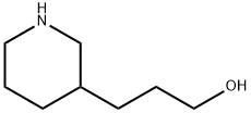 3-ピペリジン-3-イルプロパン-1-オール 化学構造式