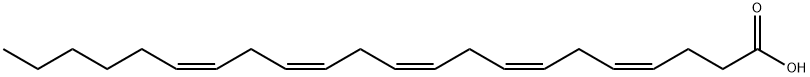 all-cis-4,7,10,13,16-Docosapentaenoic acid, C22:5n6 Struktur